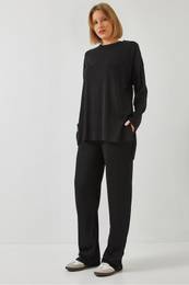 Women's Basic Trousers Top-Bottom Team