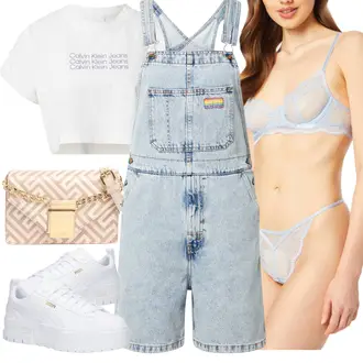 Outfity na festival s Světle modrá/Modrá Vintage džíny/Džíny Culottes levi's ® "Outfit na léto"