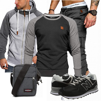 Outfit mit Blau Sneaker/Schuh New Balance "Freizeit Outfit"