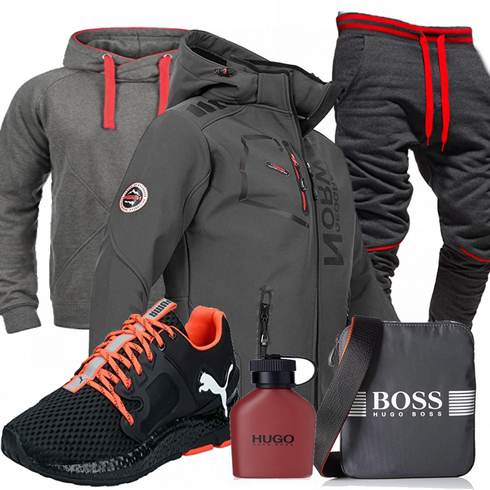 Rot Accessoire Boss kombinieren