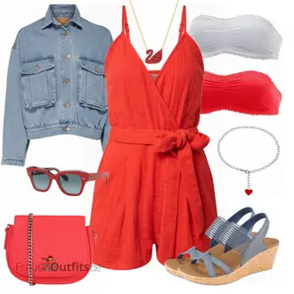 Outfit mit Jumpsuit BILLABONG "Outfit in warmen Sommerfarben"