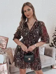 Sukienka bordowa one size VELVETIA