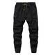 LAUSONS Jungen Cargohose Kinder Jogginghose Casual Outdoor Hose mit Gummizug Schwarz Größe 150/140-146