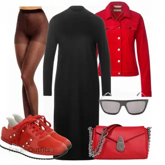 Outfit mit Grau Gucci "Herbst Outfit für den Alltag"