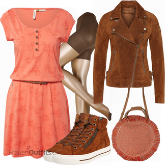 Outfit mit Rot Lederjacke Freaky Nation "Perfekt für den Sommer"