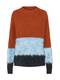 Y.A.S Pullover YASCHRIS KNIT hellblau / orange