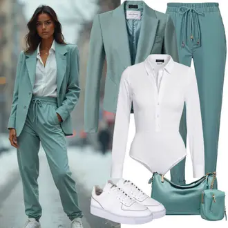 Vakarėlio Aprangos Stiliai Elegantiškas, Sportiškas su Balta/Kremo spalva Žema Sportbatis/Odiniai sportbačiai/Plonas sportbačis Diesel "Pavasario apranga"Look: Sportiškas, Hip Hopas, Unisex, Čiuožėjas, Repas