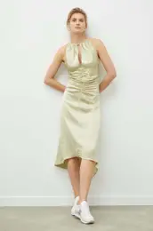Obleka 2ND Ziggy TT - Brushed Satin zelena barva 2242126207