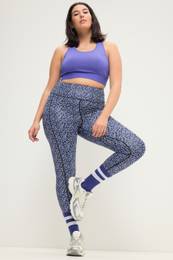 Sportovn legny, barevn leopard vzor, elastick pas