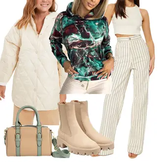 Outfity na podzim s Džín s Širokou Nohavicí/Plisované Džíny/Džíny Volného Střihu/Džíny s Rozparkem/Džíny Culottes/High Waist Džínové Kalhoty Trendyol "Podzimní Look"