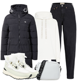 Outfiti s Krem 'Mom Jeans' Hlačami image