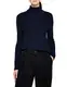 Amazon-Marke: MERAKI Damen Oversized Rollkragenpullover aus Wollmix, Blau (Navy Navy), 38, Label: M