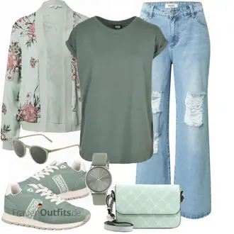 Old Money Outfit mit Hellblau Wide Leg Jean/Baggy Jeans/Schlaghose Jeans/Jeans-Culotte/Jeans mit Schlitz/Jeans mit Loch/Loose fit Jeans/Lederjacken/Herren Lederjacke/Vintage Jeans shyx "Cool für die Freizeit"Look: Uni, 90er, Old Money, 70er