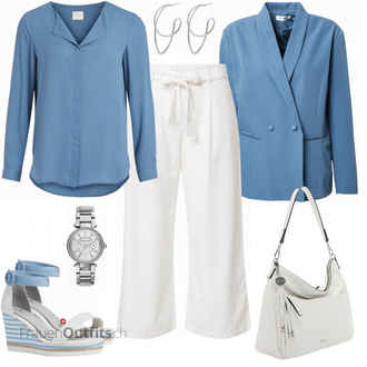 Sommer Outfits für mollige Frauen "Stilvoller Businesslook"